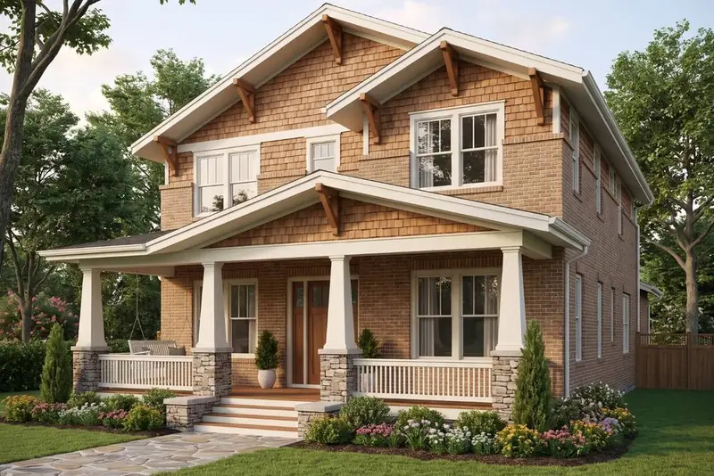 The Camden front elevation. Artist's concept.